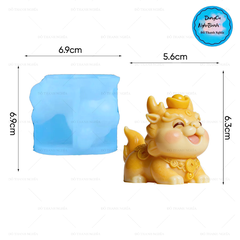 Khuôn Silicon - Động Vật - Tuỳ Hưu Cười 6.3cm