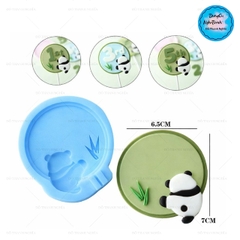 Khuôn Silicon - Vòng Tròn Gấu Trúc 7cm
