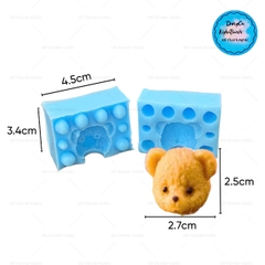 Khuôn Silicon - Động Vật - Gấu Honey 2 Mảnh 3.3cm