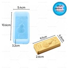 Khuôn Silicon - Thỏi Vàng Khối Hồ Lô 9.7cm