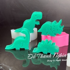 Khuôn Silicon Động Vật Khủng Long Đúc 11x6cm