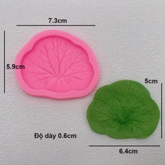 Khuôn Silicon - Lá Sen - 5.3cm x4.2cm