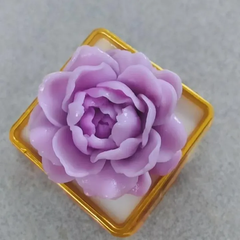 Khuôn Silicon - Hoa Mẫu Đơn - 6.7cm