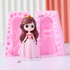 Khuôn Silicon - Em Bé - Công Chúa #02 Mảnh 11.5cm