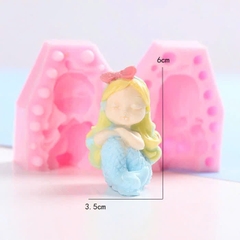 Khuôn Silicon - Biển Tiên Cá 2 Mảnh Đứng 6.5cm