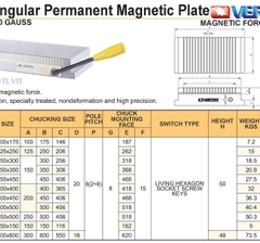 BÀN TỪ MÁY MÀI, MÁY PHAY - VERTEX