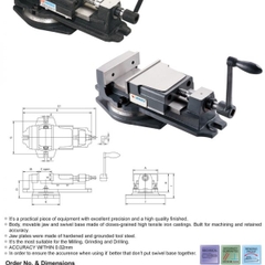 Ê TÔ MÁY PHAY - VERTEX