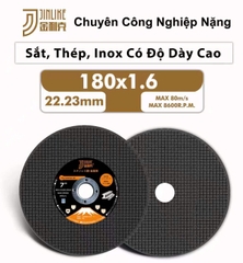 Đá cắt Jinlike 2 lưới màu đen 180mm