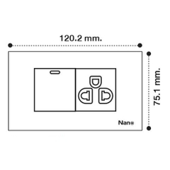 1 Ổ - 1 CÔNG TẮC CP15-W