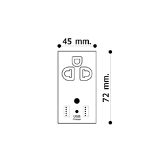 1 Ổ CẮM KÈM 2 Ổ SẠC USB - UR-P603UW