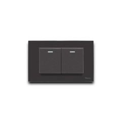 BỘ MẶT NHỰA + 2 CÔNG TẮC TO  CP11-W