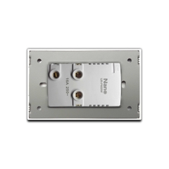 BỘ MẶT NHỰA + 1 Ổ CĂM ĐÔI CP55R-W