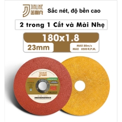ĐÁ CẮT INOX, ĐÁ CẮT SẮT JINLIKE NHẬP KHẨU CHÍNH HÃNG 180MM