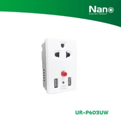 1 Ổ CẮM KÈM 2 Ổ SẠC USB - UR-P603UW