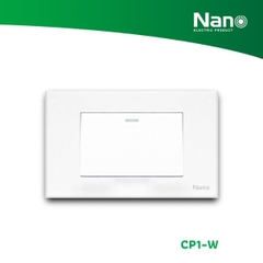 Bộ 1 công tắc to kèm mặt CP1-W