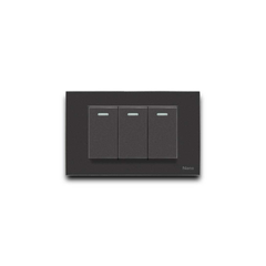 BỘ MẶT NHỰA + 3 CÔNG TẮC CP111-W/B