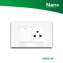 1 Ổ - 1 CÔNG TẮC CP15-W