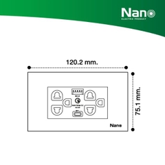 BỘ MẶT NHỰA + Ổ CẮM ĐÔI 3 + 1 CỔNG USB 1 CỔNG TYPE C CP-66UW
