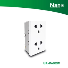 Ổ CẮM ĐÔI 3 CHẤU 16A - UR-P602W