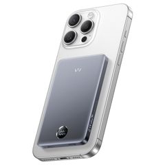 Sạc dự phòng iWALK PowerSlim 5000mAh – Sạc không dây từ tính – Siêu mỏng 0.37 inch – Sạc nhanh 18W