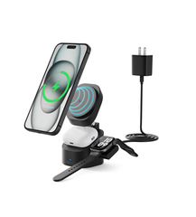 Đế sạc không dây iWALK StandMe Power 3-in-1 – Sạc iPhone Apple Watch AirPods – Gập gọn – Sạc nhanh 15W