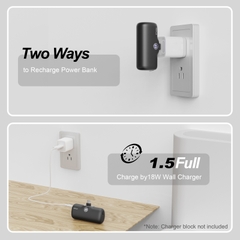 Sạc Dự Phòng Mini iWALK LinkPod P 5000mAh – Lightning/Type C, Sạc Nhanh PD 18W, Màn Hình LED, Nhỏ Gọn