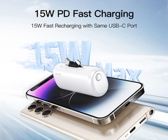 Sạc Dự Phòng iWALK LinkPod Switch 5000mAh – 2 Đầu Lightning & Type-C, Sạc Nhanh 15W Tương Thích Mọi Thiết Bị