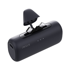 Sạc Dự Phòng iWALK LinkPod Switch 5000mAh – 2 Đầu Lightning & Type-C, Sạc Nhanh 15W Tương Thích Mọi Thiết Bị