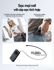 Sạc dự phòng iWALK LinkPod Reel Slim 10000mAh – Siêu mỏng 0.7 inch – Sạc nhanh 30W – Cáp USB-C rút gọn