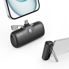 Sạc Dự Phòng iWALK LinkPod Style 5000mAh - Lightning/ Type C, Sạc Nhanh 18W, Đế Gập, LED Hiển Thị