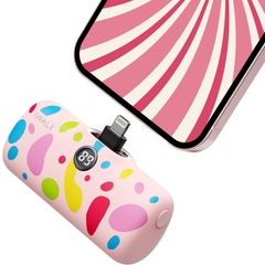 Sạc Dự Phòng Mini Hoạ Tiết iWALK 5000mAh – Lightning/ TypeC, Sạc Nhanh PD 18W, Màn Hình LED, Nhỏ Gọn
