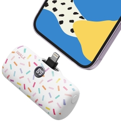 Sạc Dự Phòng Mini Hoạ Tiết iWALK 5000mAh – Lightning/ TypeC, Sạc Nhanh PD 18W, Màn Hình LED, Nhỏ Gọn