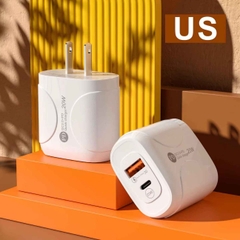 Củ Sạc Nhanh APD-999 25W – 2 Cổng USB & Type-C, Chuẩn PD QC 3.0, Dùng Mọi Thiết Bị – JNDVINA