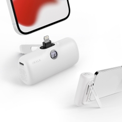 Sạc Dự Phòng iWALK LinkPod Style 5000mAh - Lightning/ Type C, Sạc Nhanh 18W, Đế Gập, LED Hiển Thị