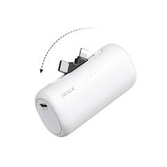 Sạc Dự Phòng iWALK LinkPod Switch 5000mAh – 2 Đầu Lightning & Type-C, Sạc Nhanh 15W Tương Thích Mọi Thiết Bị