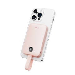 Sạc dự phòng iWALK PowerGrip Slim 5000mAh – Sạc không dây từ tính 15W – Siêu mỏng – LED hiển thị