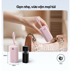 Pin sạc dự phòng iWALK PowerMini 10000mAh – Cáp USB-C tích hợp – Sạc nhanh 22.5W – Mini bỏ túi – LED hiển thị