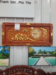 đồng hồ gỗ hương đỏ 50×110