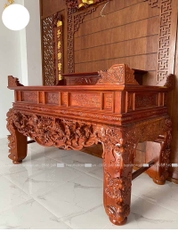 án gian trạm rồng gỗ mít