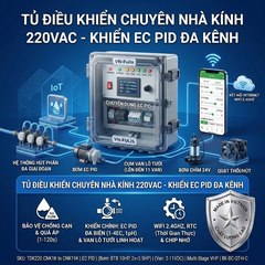 TỦ ĐIỀU KHIỂN CHUYÊN NHÀ KÍNH 220VAC - KHIỂN EC PID