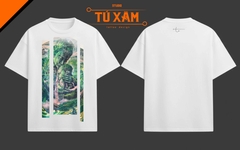 Áo thun hình xăm – Người đàn bà hóa đá – unisex form rộng tay lỡ, cotton 100% 250gsm, in DTG siêu thoáng, tattoo art cao cấp,  độc quyền Master Tú Đen