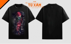 Áo thun hình xăm – Thorn in My Heart – unisex form rộng tay lỡ, cotton 100% 250gsm, in DTG siêu thoáng, tattoo art cao cấp,  độc quyền Master Tú Đen