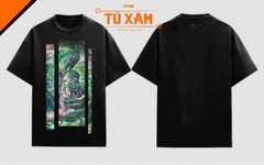 Áo thun hình xăm – Người đàn bà hóa đá – unisex form rộng tay lỡ, cotton 100% 250gsm, in DTG siêu thoáng, tattoo art cao cấp,  độc quyền Master Tú Đen