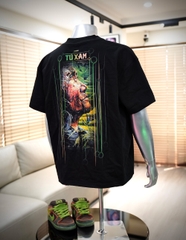 Áo thun TX01 - Mẹ – form  boxy, cotton organic 300gsm, in DTG siêu thoáng, tattoo art cao cấp,  độc quyền Master Tú Đen