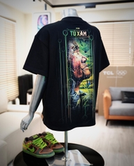 Áo thun TX01 - Mẹ – form  boxy, cotton organic 300gsm, in DTG siêu thoáng, tattoo art cao cấp,  độc quyền Master Tú Đen