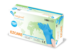 Găng tay Ezcare Nitrile Vietglove – Găng tay cao su y tế không bột, màu đen, chống hóa chất, bảo vệ tay khi xăm và vệ sinh studio