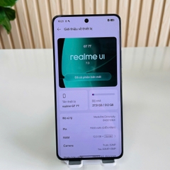 🔥 REALME GT 7T QUỐC TẾ LIKE NEW - 12/512GB Đen Đẹp 99% Pin 100%