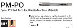 Mũi taro thẳng PM-PO Yamawa - Chuyên trị thép khuôn, thép độ cứng trung bình cao