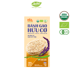 Bánh gạo hữu cơ Hoa Nắng vị lứt tím
