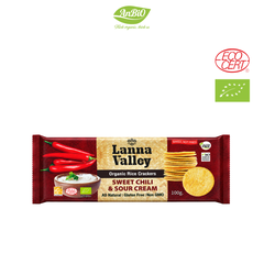 Lanna Valley Bánh gạo hữu cơ vị chua cay 100g